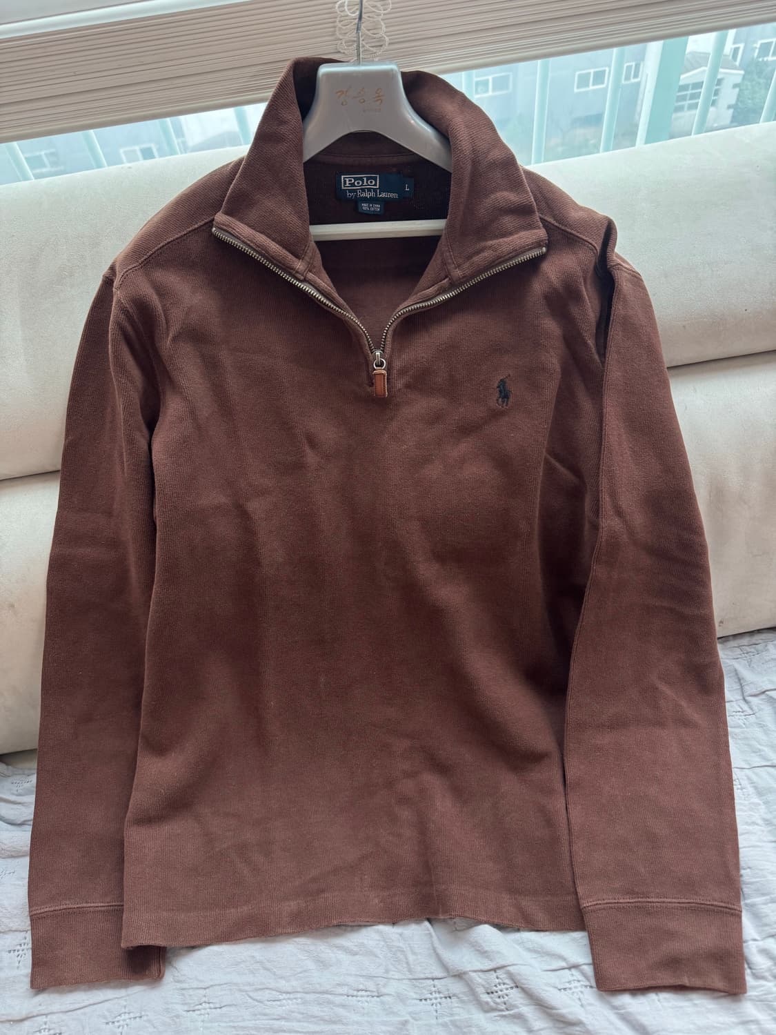 폴로 랄프로렌 하프집업 니트 초코브라운 상품이미지1