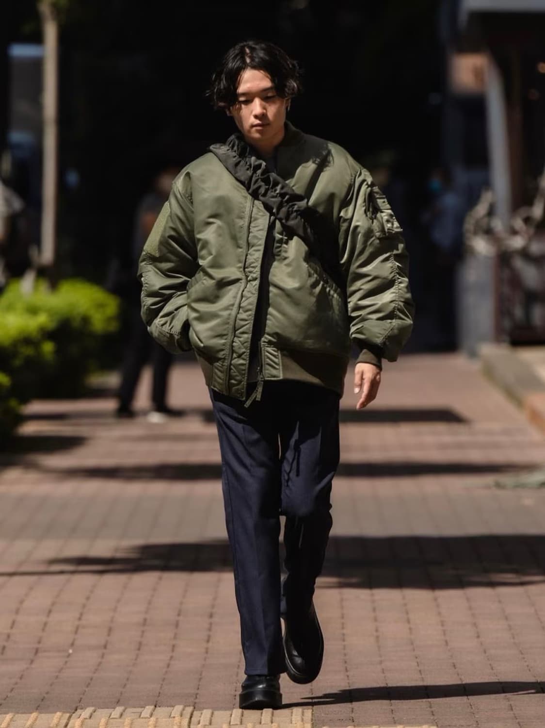 다이와피어39 테크 리버서블 MA-1 세이지 그린 L 상품이미지7