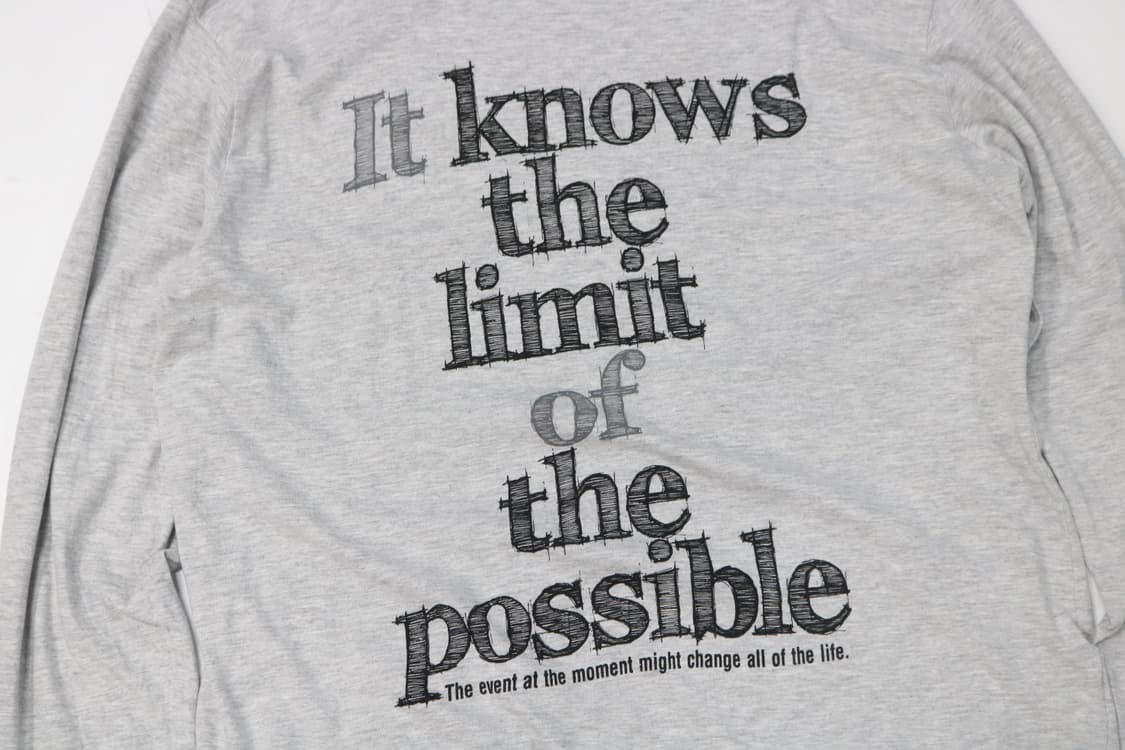 타임스텝 빈티지 그레이 타이포그래피 롱 슬리브 (LL) 상품이미지3