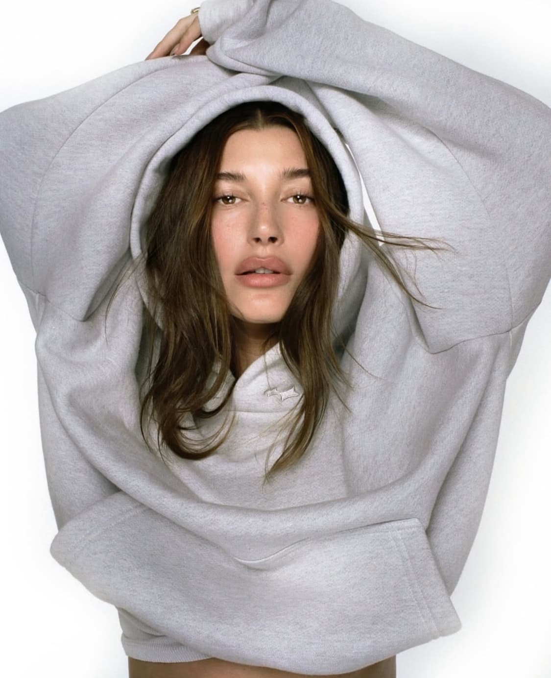 SKYLRK HOODIE 헤일리 그레이 (S) 한정판 상품이미지1