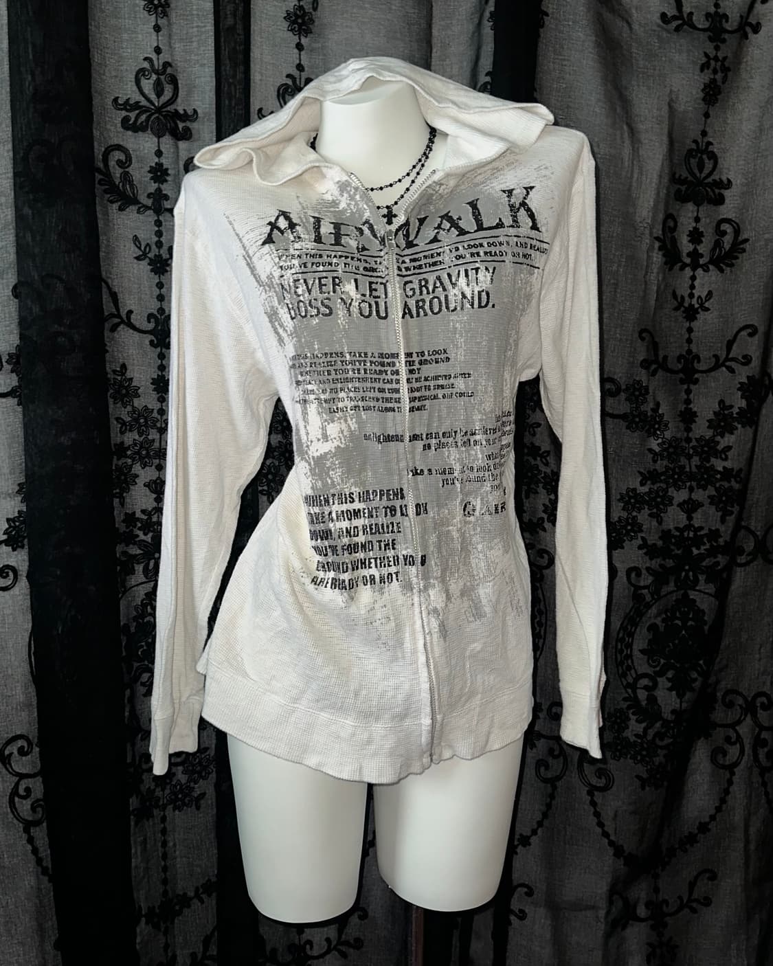 Y2K Thermal Zip-up Hoodie 상품이미지1