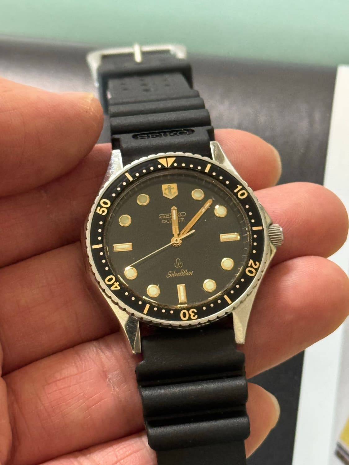 80s Seiko silverwave diver quartz Rare 상품이미지3