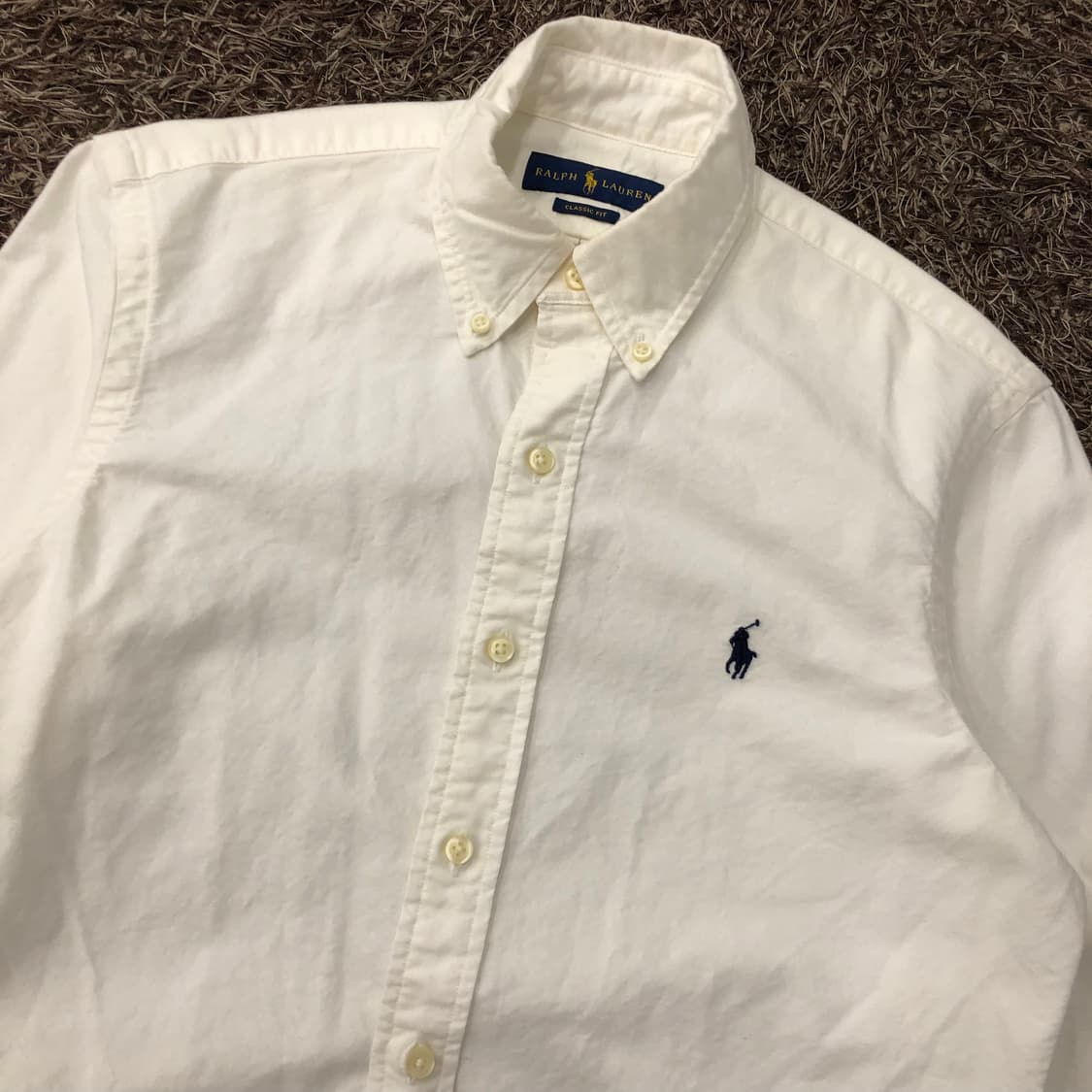 XS 폴로 랄프로렌 공용 화이트 셔츠 상품이미지2