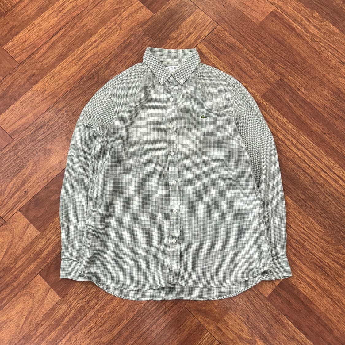 105 라코스테 슬림핏 린넨 남방 셔츠  상품이미지1