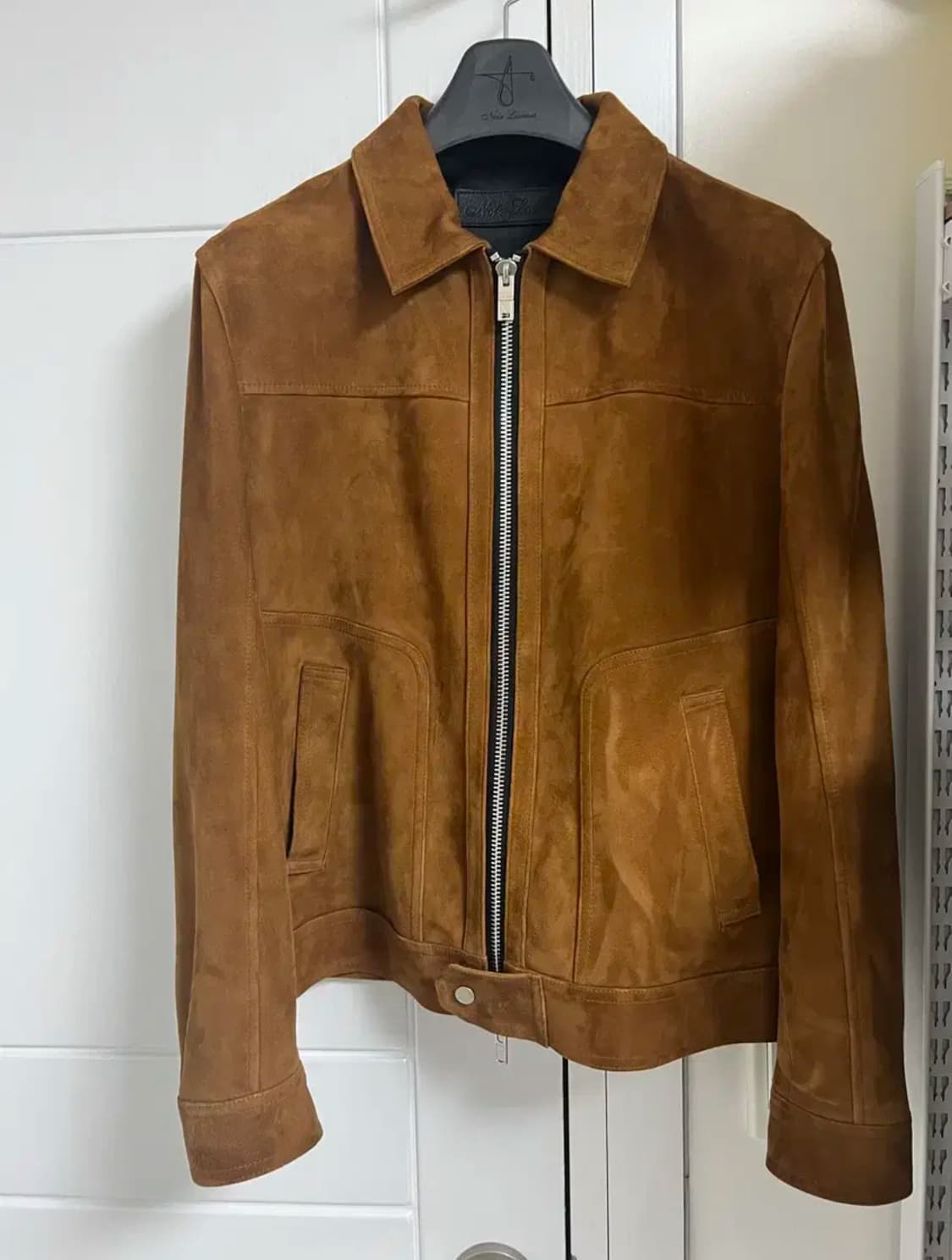 느와르라르메스 스웨이드 자켓 카멜 46 상품이미지3