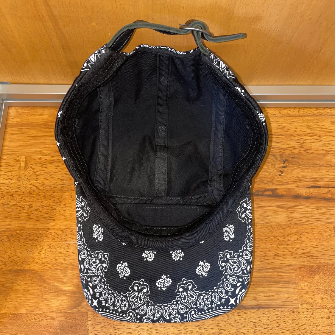 Supreme Bandana Camp Cap (Black) 상품이미지3