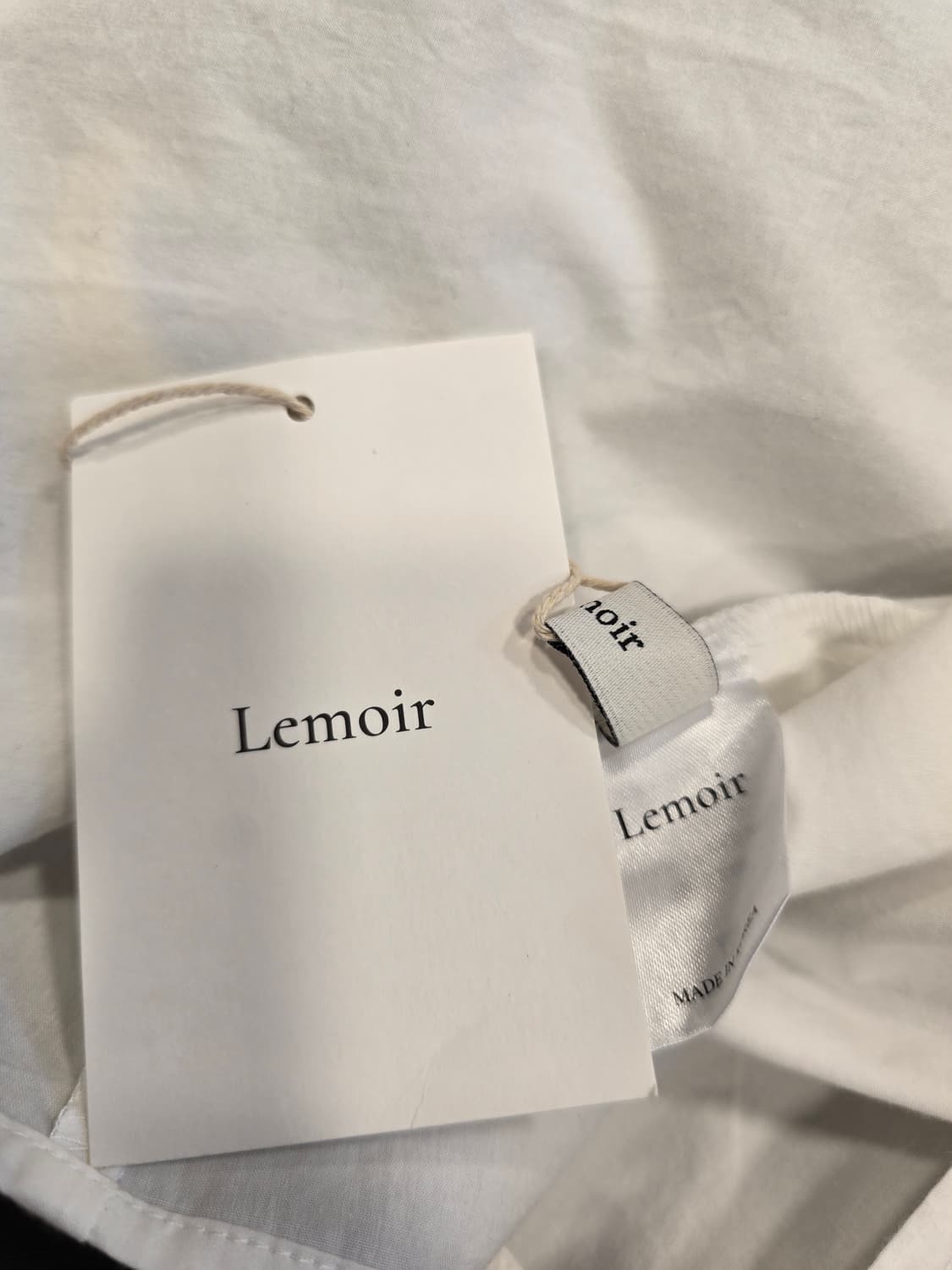 새상품) 르모어  Lemois 화이트 셔츠 프리사이즈 상품이미지6