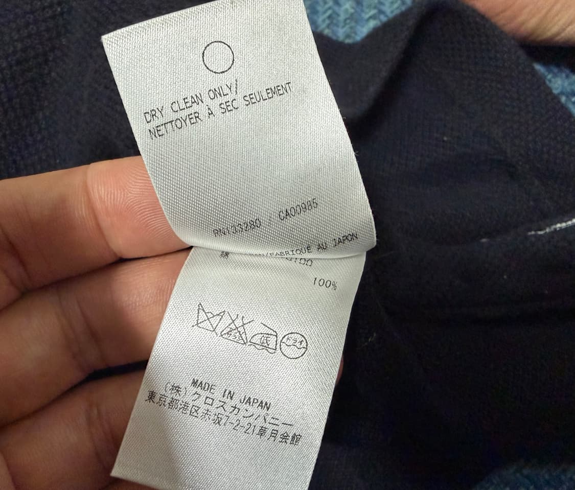 톰브라운 히든삼선 니트 카라 반팔 PK 티셔츠 블랙 1사이즈 (미세하자) 상품이미지10