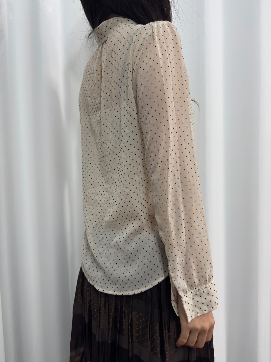 yecca vecca frill dot blouse 상품이미지5