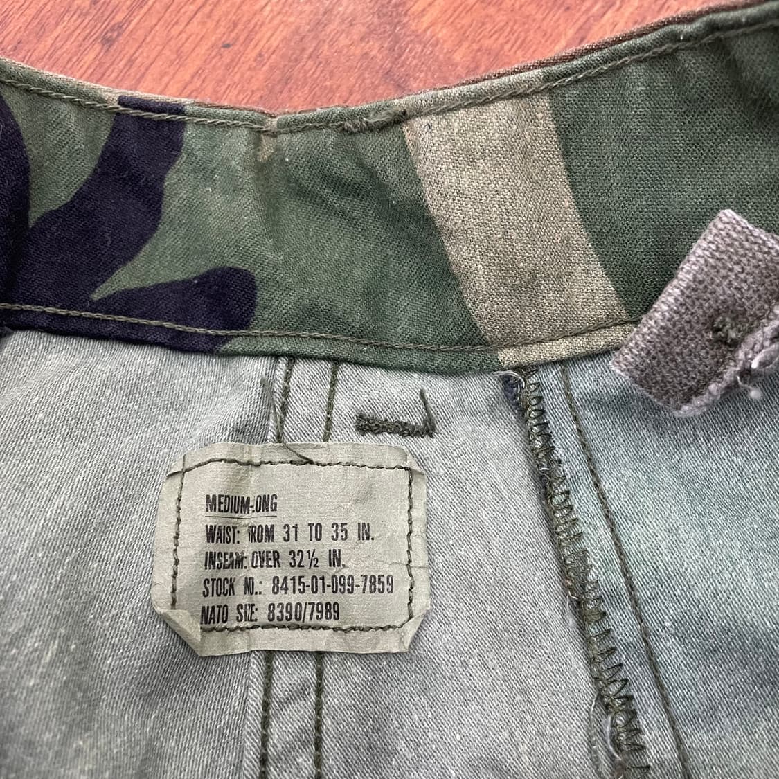 미군 80s M65 우드랜드 필드 팬츠 상품이미지2