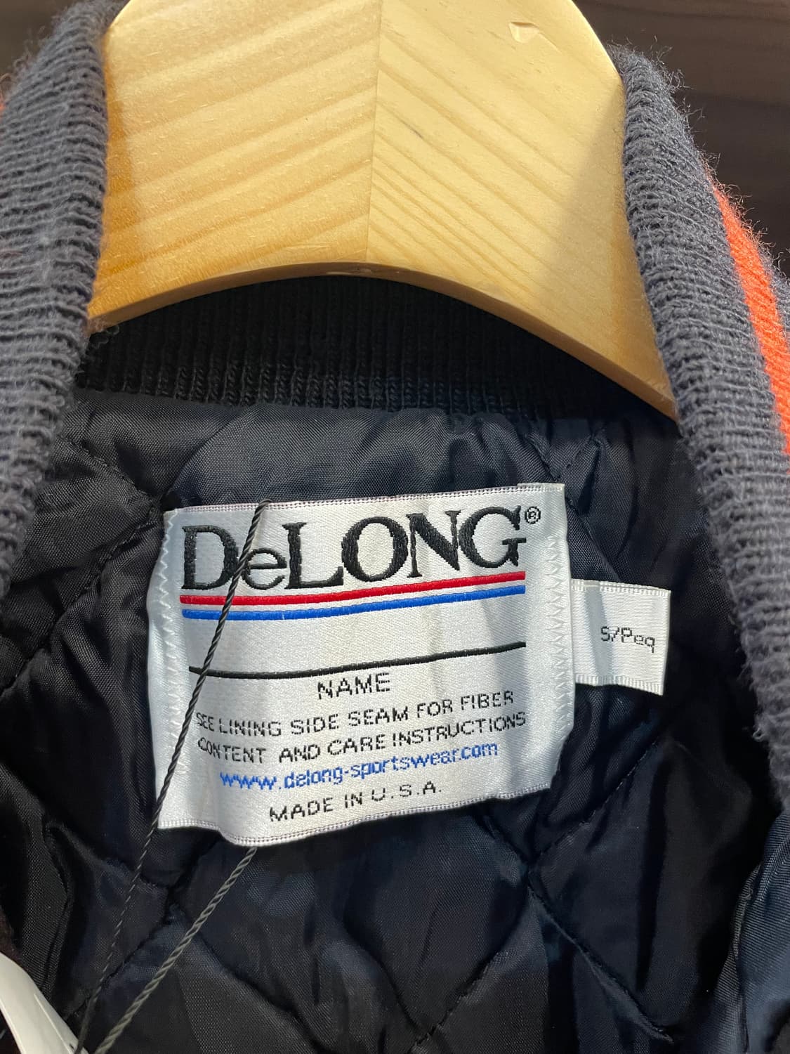 USA 빈티지 레더 바시티자켓 B52 상품이미지3