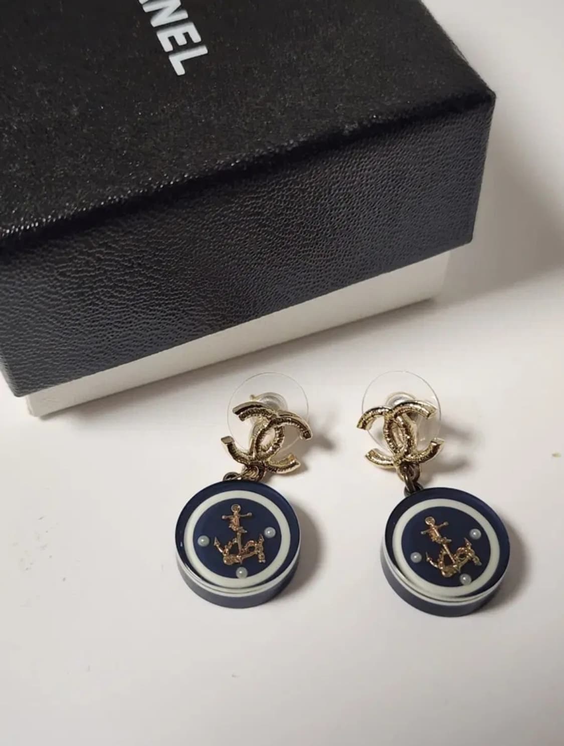 정품 샤넬 CC로고 마린 드롭 귀걸이  상품이미지1