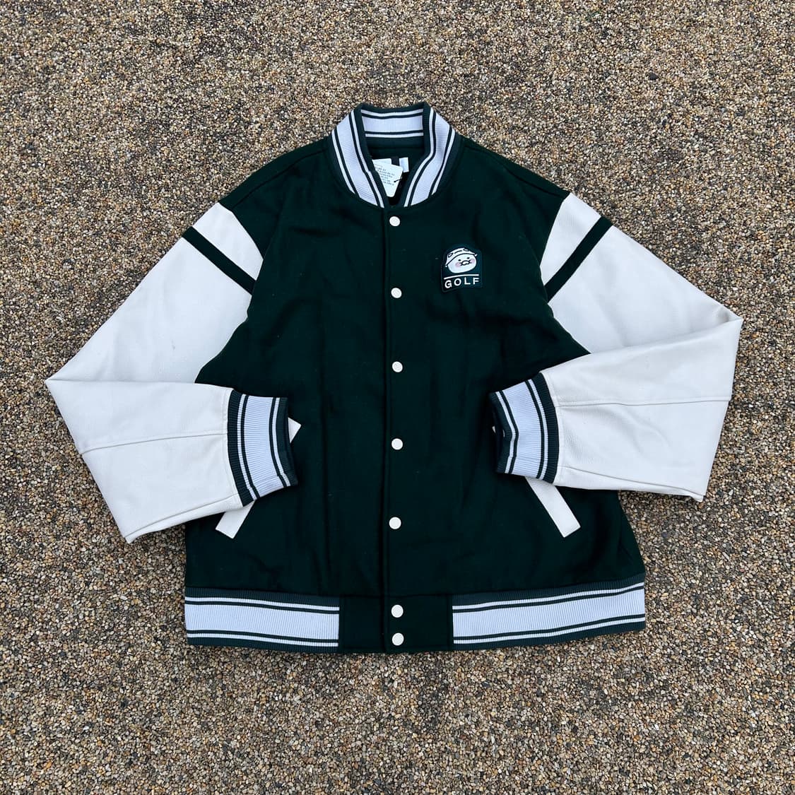 카카오프렌즈 그린 울 바시티 자켓 상품이미지1