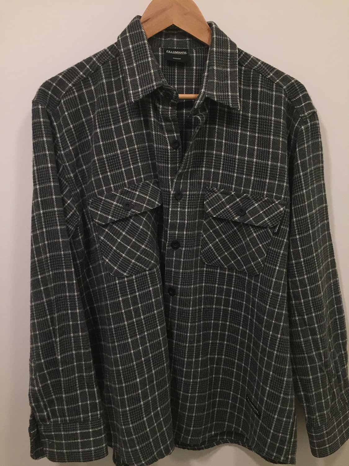 공용 필루미네이트 체크셔츠 자켓 100 상품이미지2