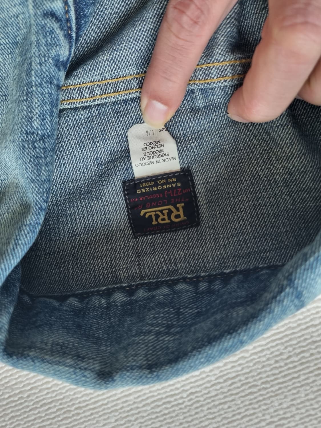 Rrl  lot 271 리랜드워시  L size 상품이미지5