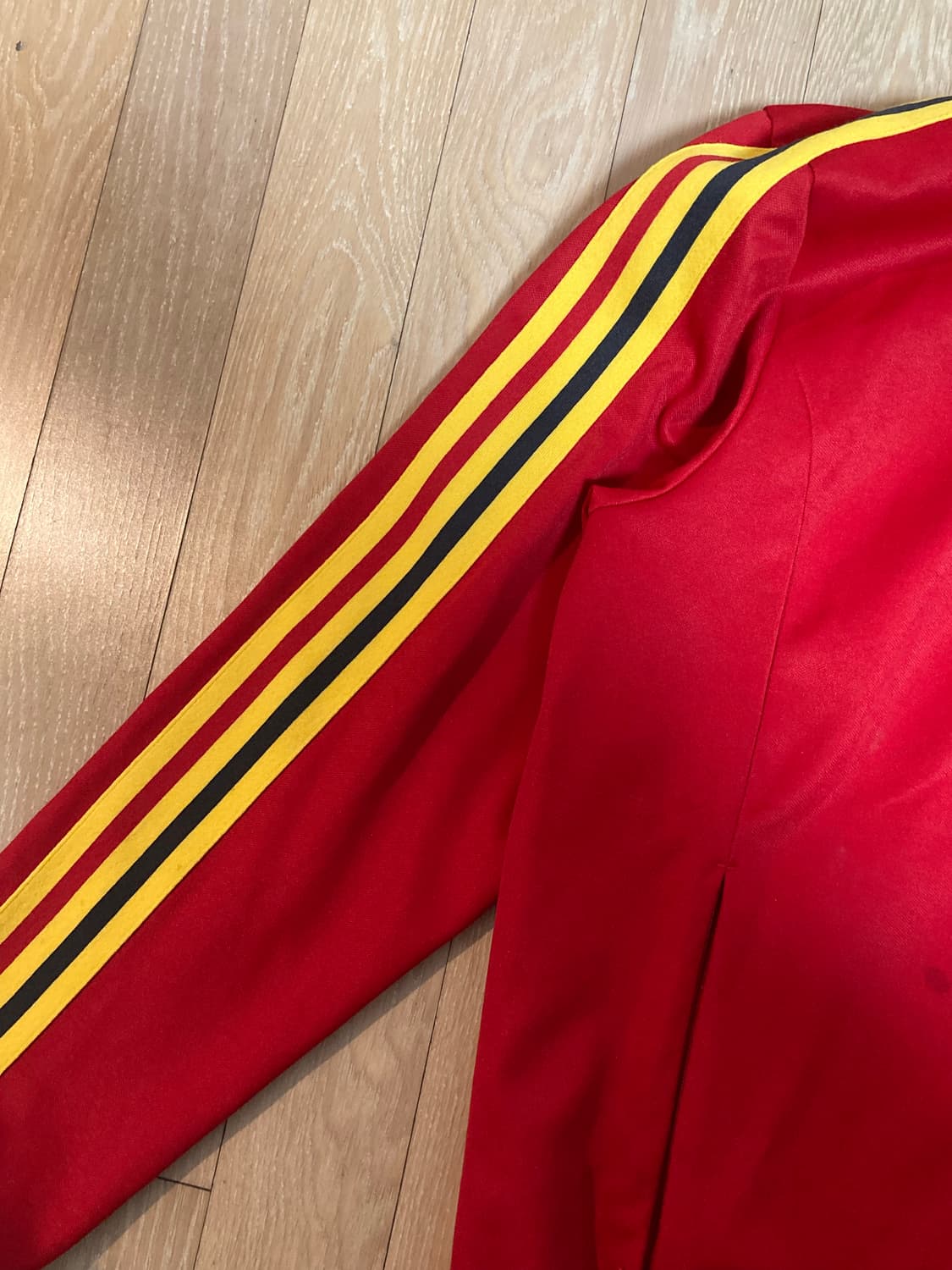 Adidas jacket red 아디다스 져지 레드 로얄 벨기에 상품이미지3