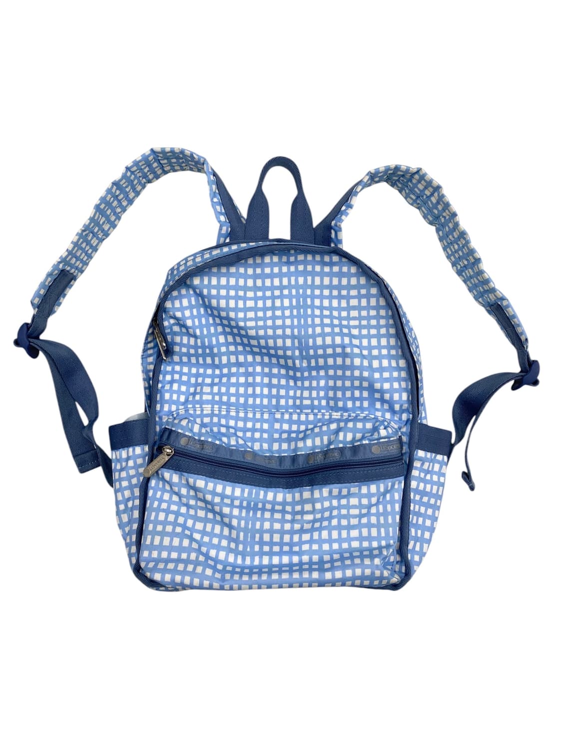 레스포삭 스카이블루 체크백팩 상품이미지1