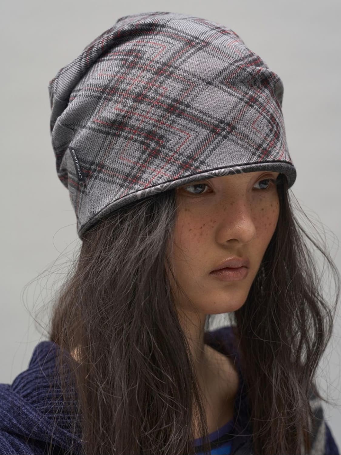 솜속 atelier contrast beanie charcoal 상품이미지2