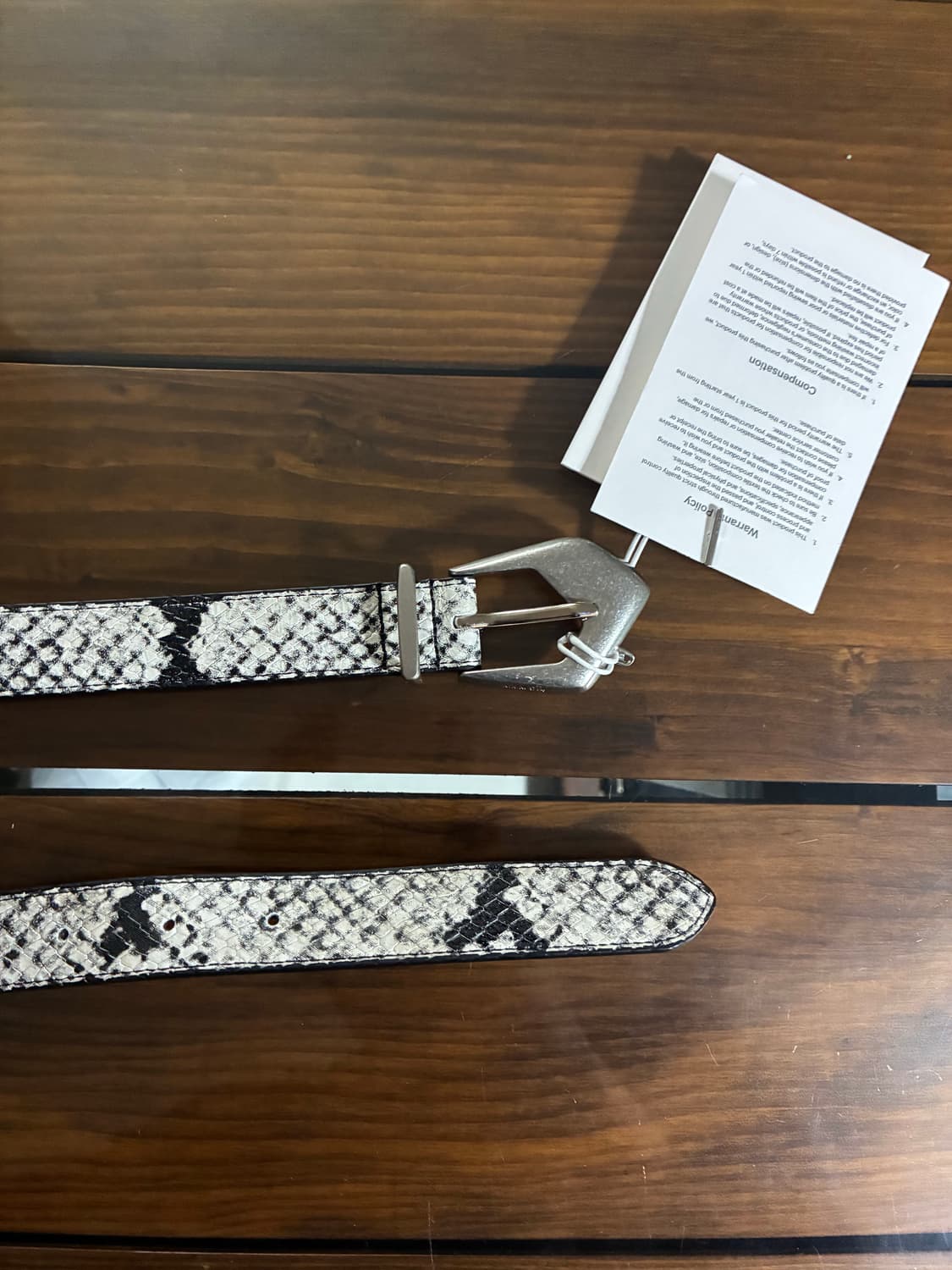 킴마틴(마뗑킴) 파이톤 레더 벨트 상품이미지5