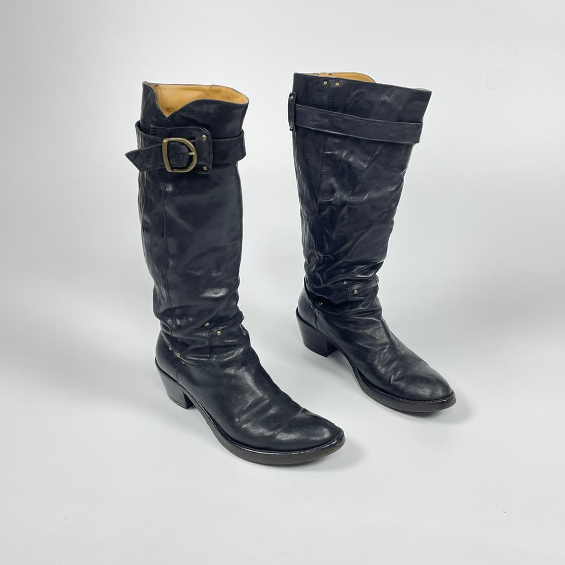 알프레도 바니스터 드레이프 롱부츠  상품이미지2