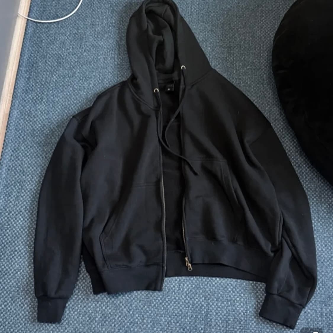 에즈카톤 크롭 피그먼트 후드집업 XL 상품이미지2