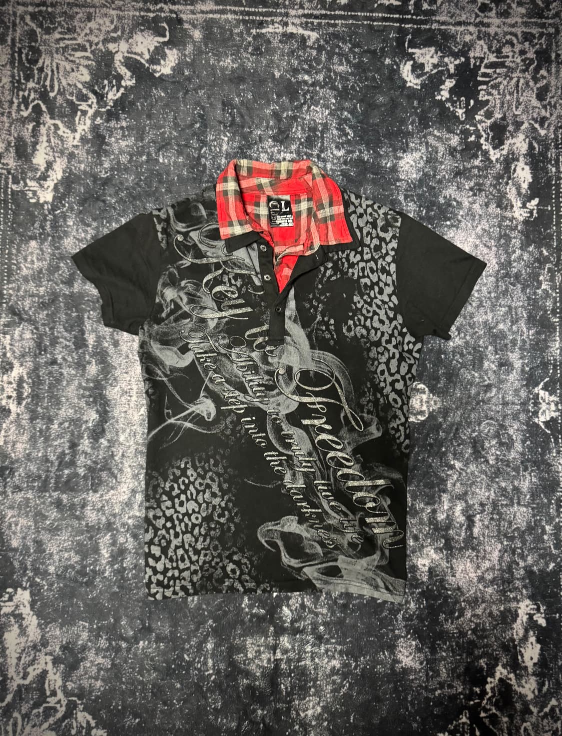 00s mode printed design T-shirt 상품이미지1