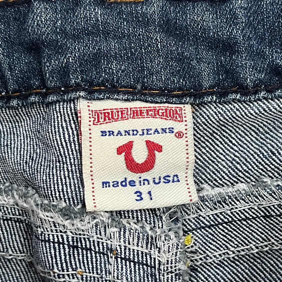 [정품/31] 트루릴리젼 스티치 데님 청바지 b16 상품이미지5