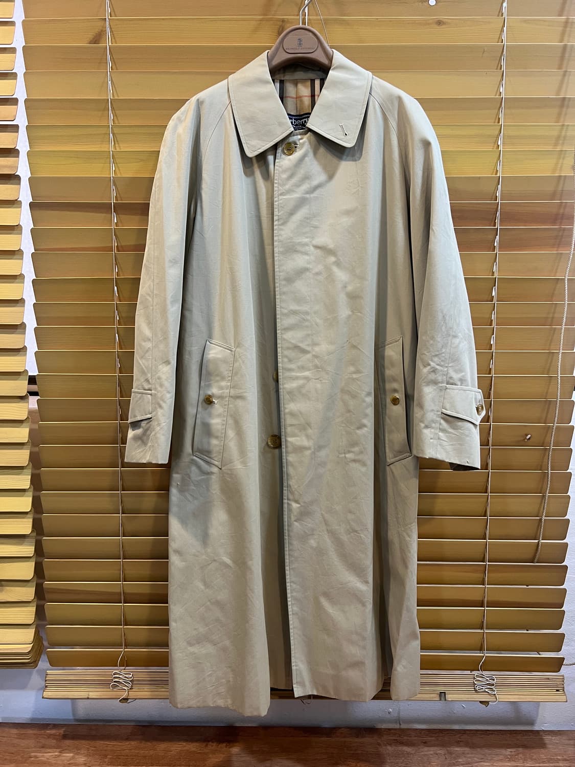 버버리 남성 베이지 개버딘맥코트 간절기트렌치코트 상품이미지2