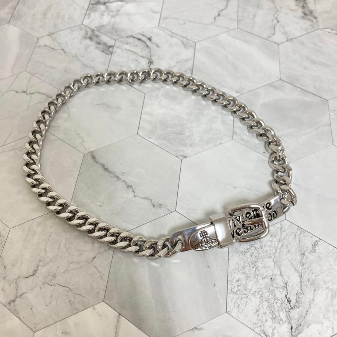 비비안웨스트우드 아카이브 orb로고 초커체인 목걸이(새상품) 상품이미지3