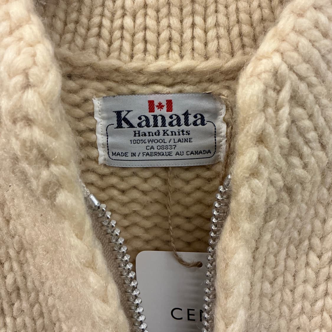 카나타 핸드니트 울 집업 상품이미지2