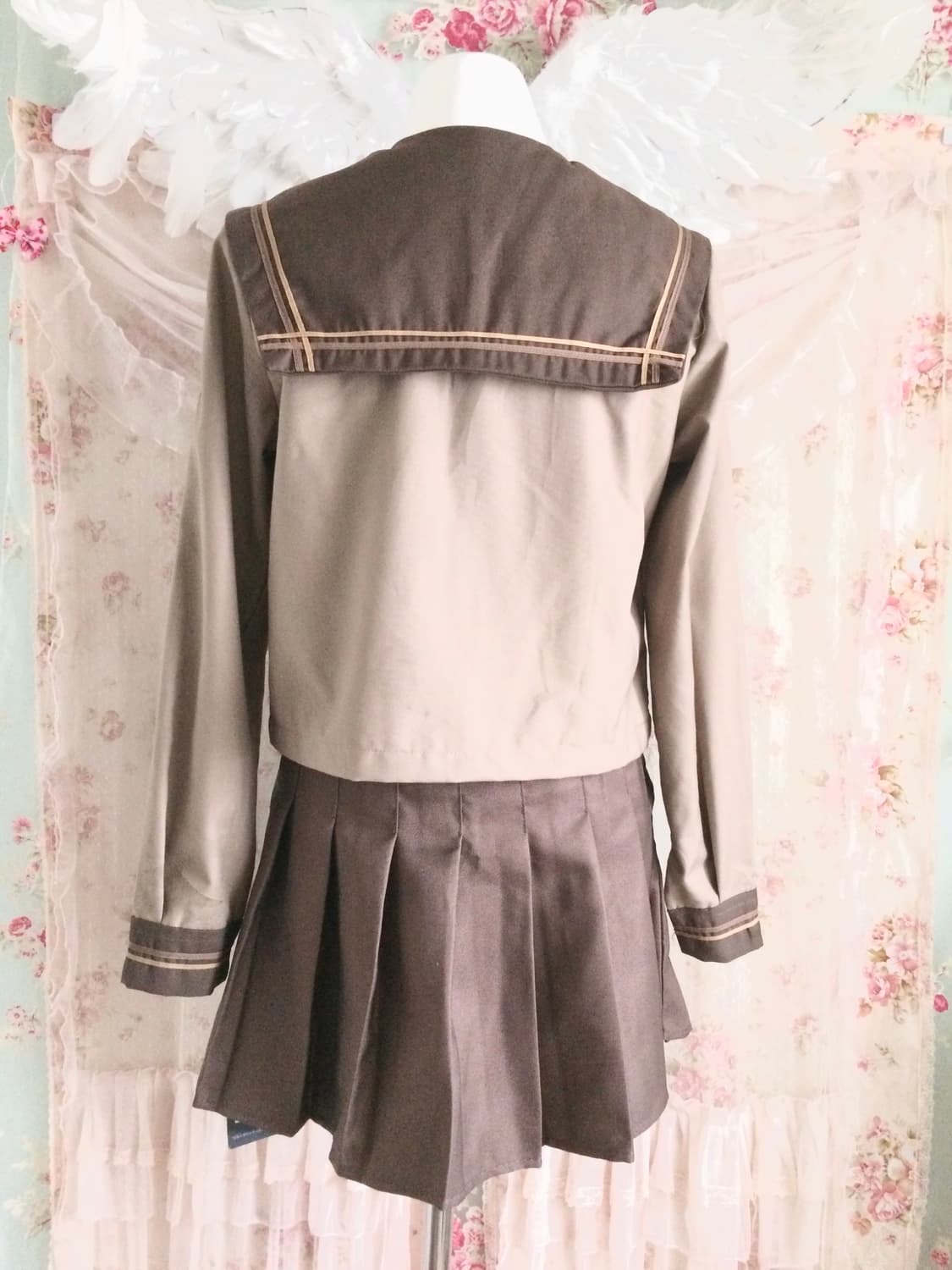 Vintage brown JK sailor school uniform 상품이미지3
