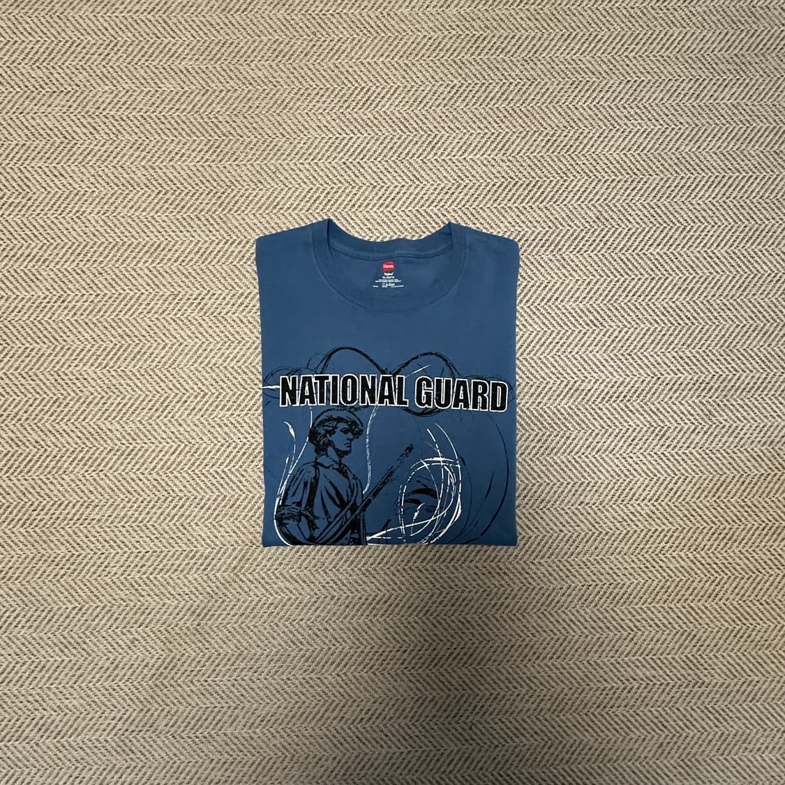 HANES usa vintage printing t-shirt 상품이미지1