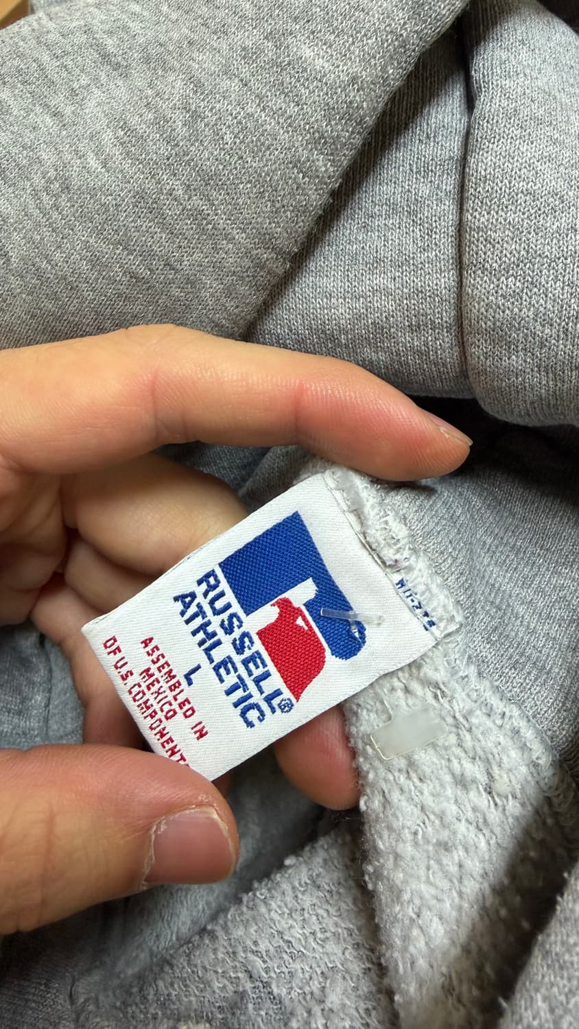 90s 러셀 후드 라이트그레이 L 상품이미지3