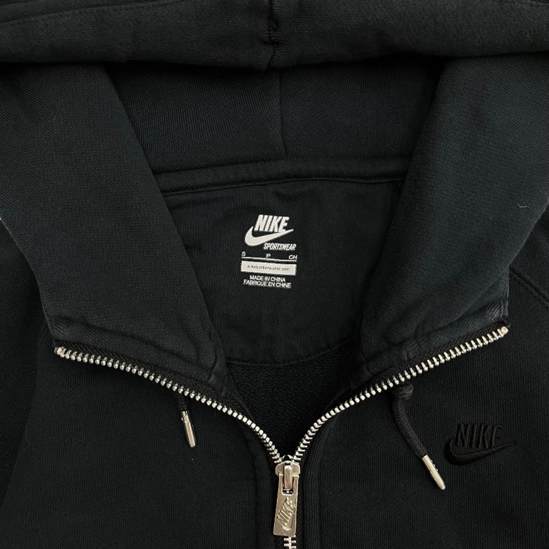 나이키 블랙 후드집업 S 상품이미지5