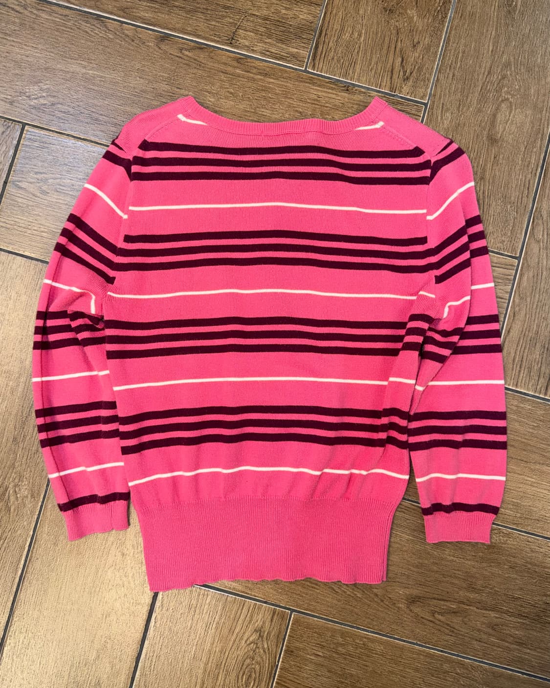 🎀버버리 블루라벨 핑크 스트라이프 가디건 🎀 상품이미지2