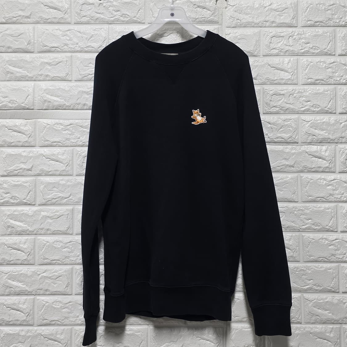 메종키츠네 폭스 맨투맨 블랙 M 상품이미지1