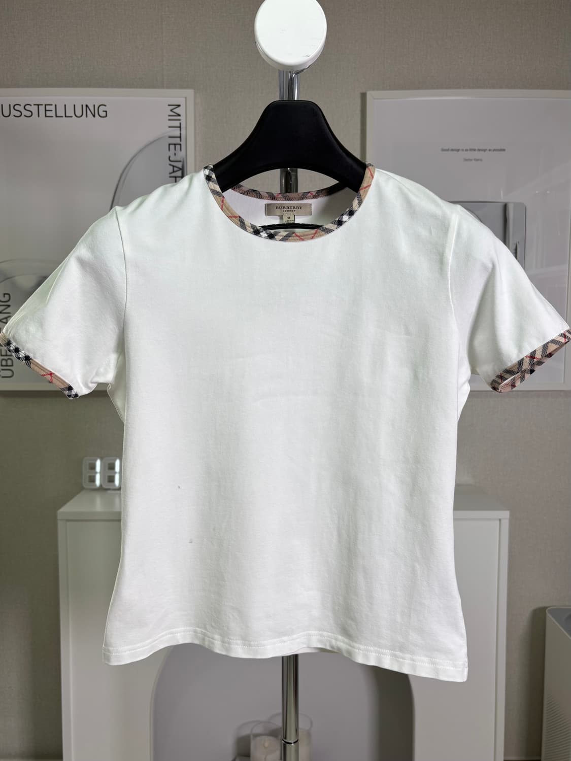 버버리(Burberry) 체크 링거 티셔츠 (M) 상품이미지3