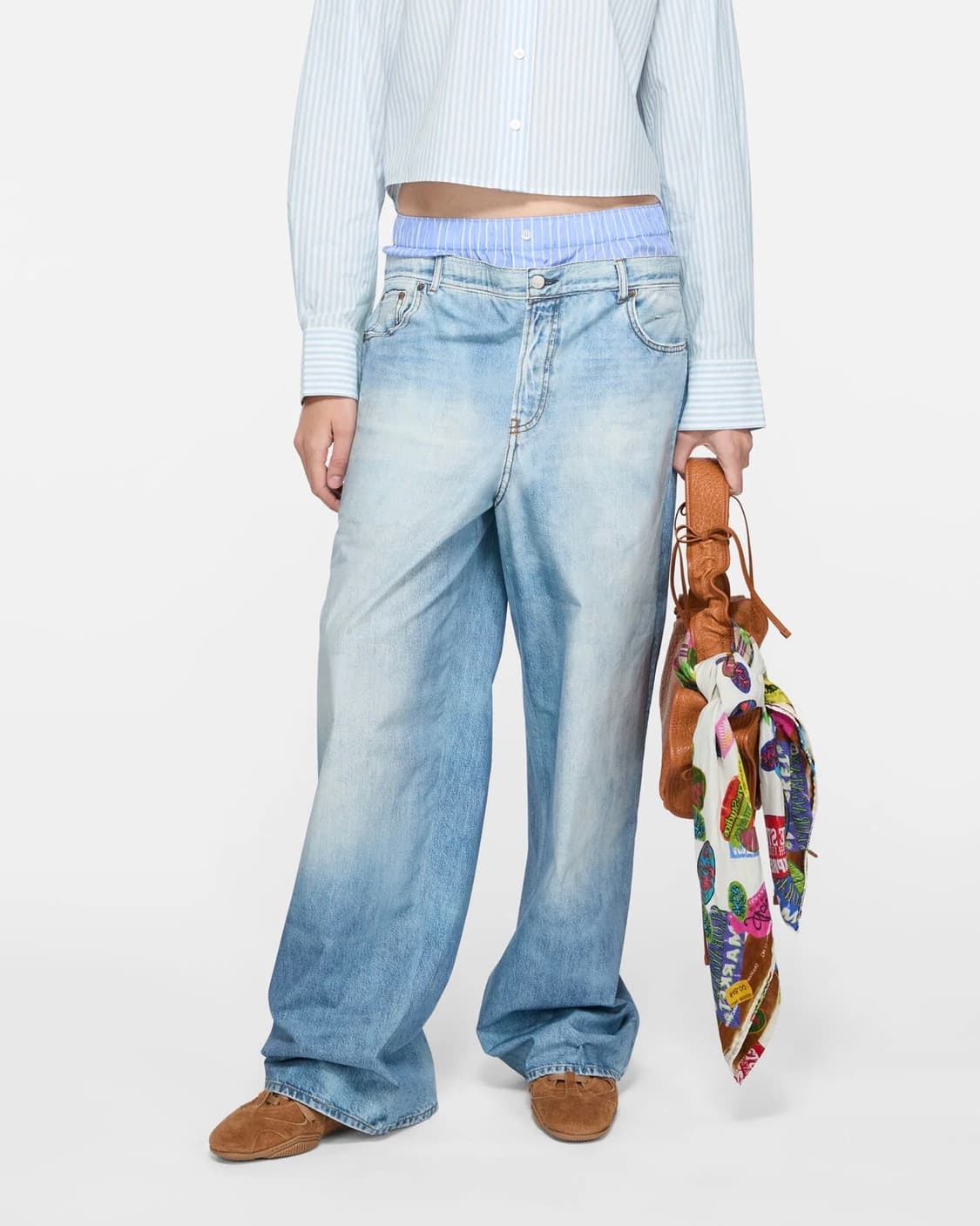 [36]아크네스튜디오 25ss 프린트 레이어드 팬츠 상품이미지1