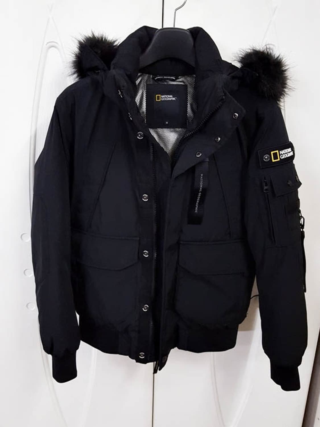 내셔널지오그래픽 남성 타루가  구스다운 숏패딩 블랙 M  상품이미지1
