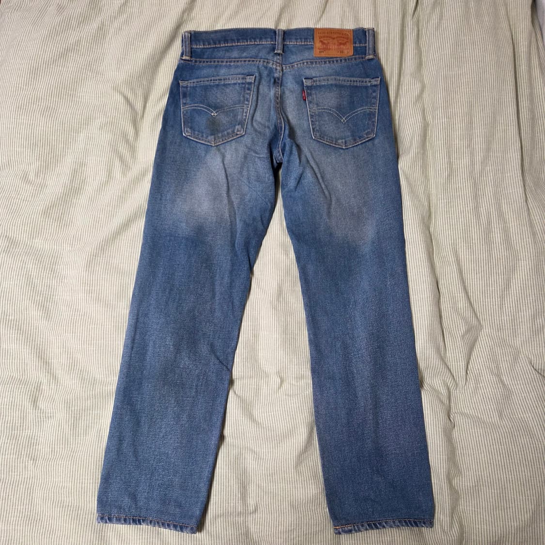 리바이스 511 슬림 진 워시드 청바지 중청 30 / 워싱 상품이미지4