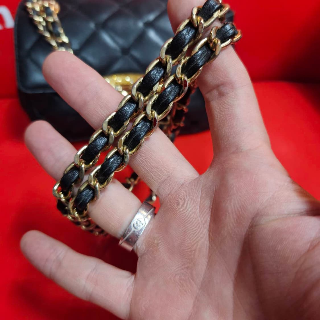 러브캣(Lovcat) 미니 가죽 퀼트
체인백 상품이미지6