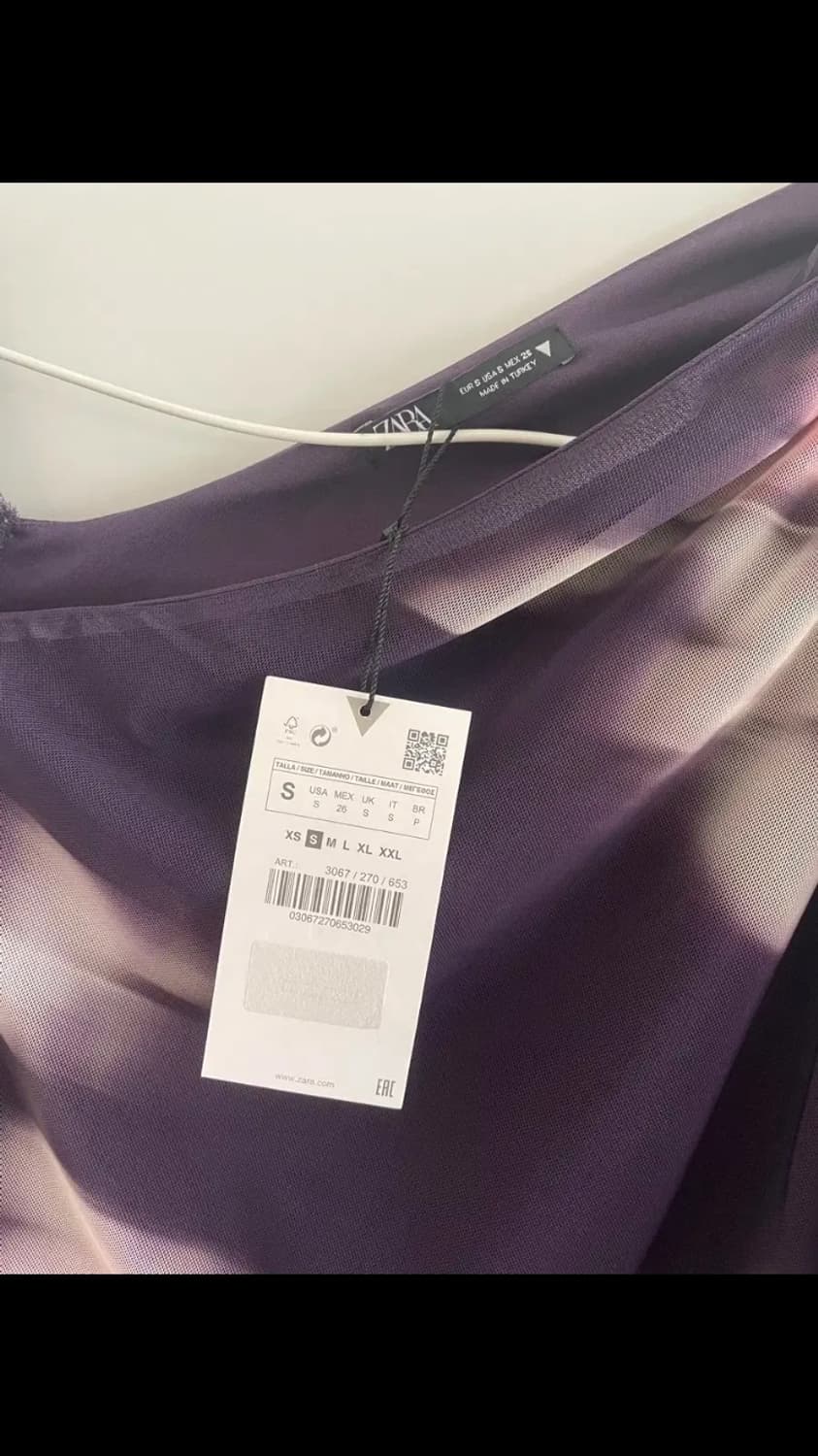 Zara 프린티드 툴레 드레스 상품이미지5