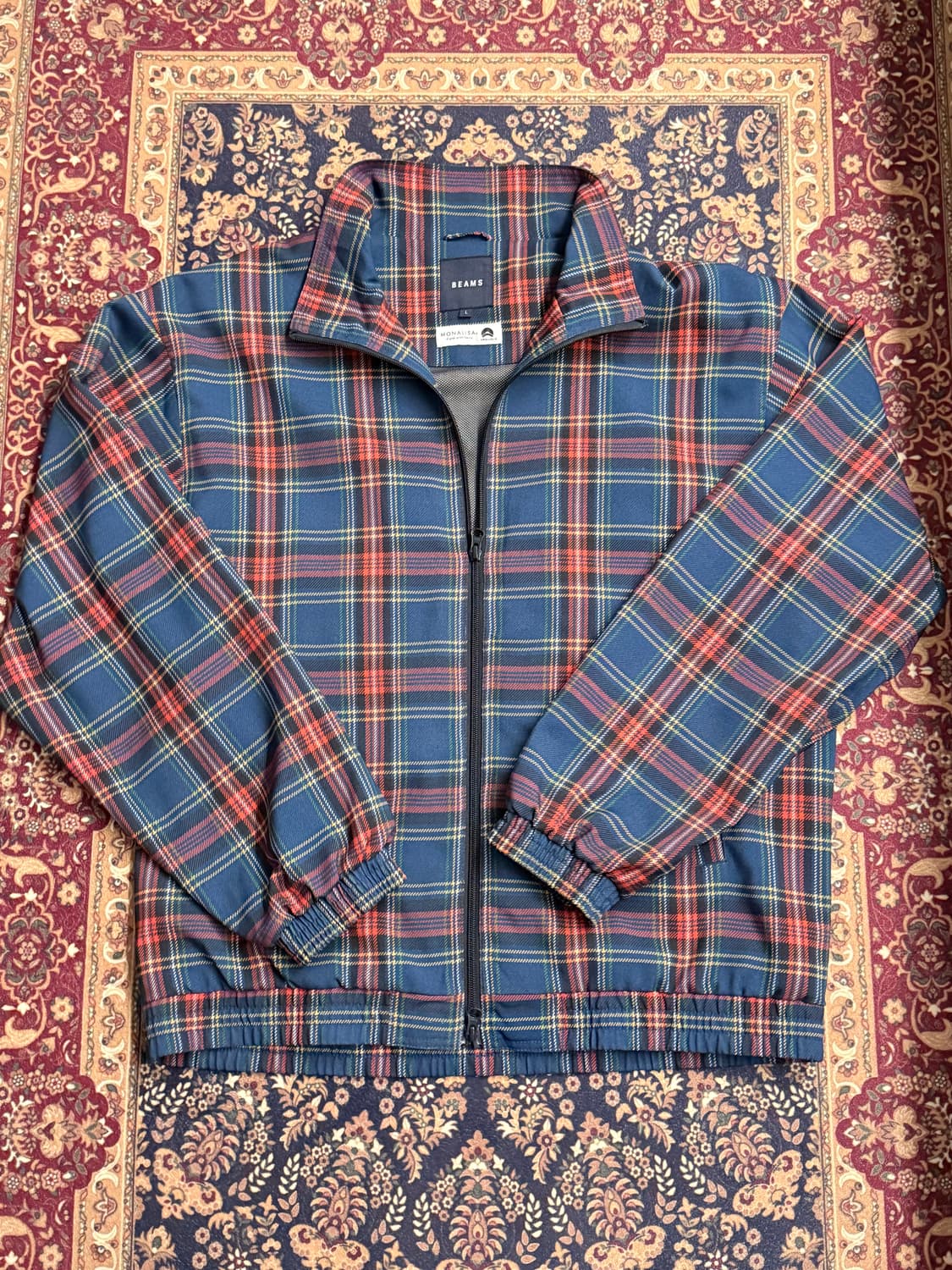 [L] 빔즈 체크 바람막이 상품이미지1