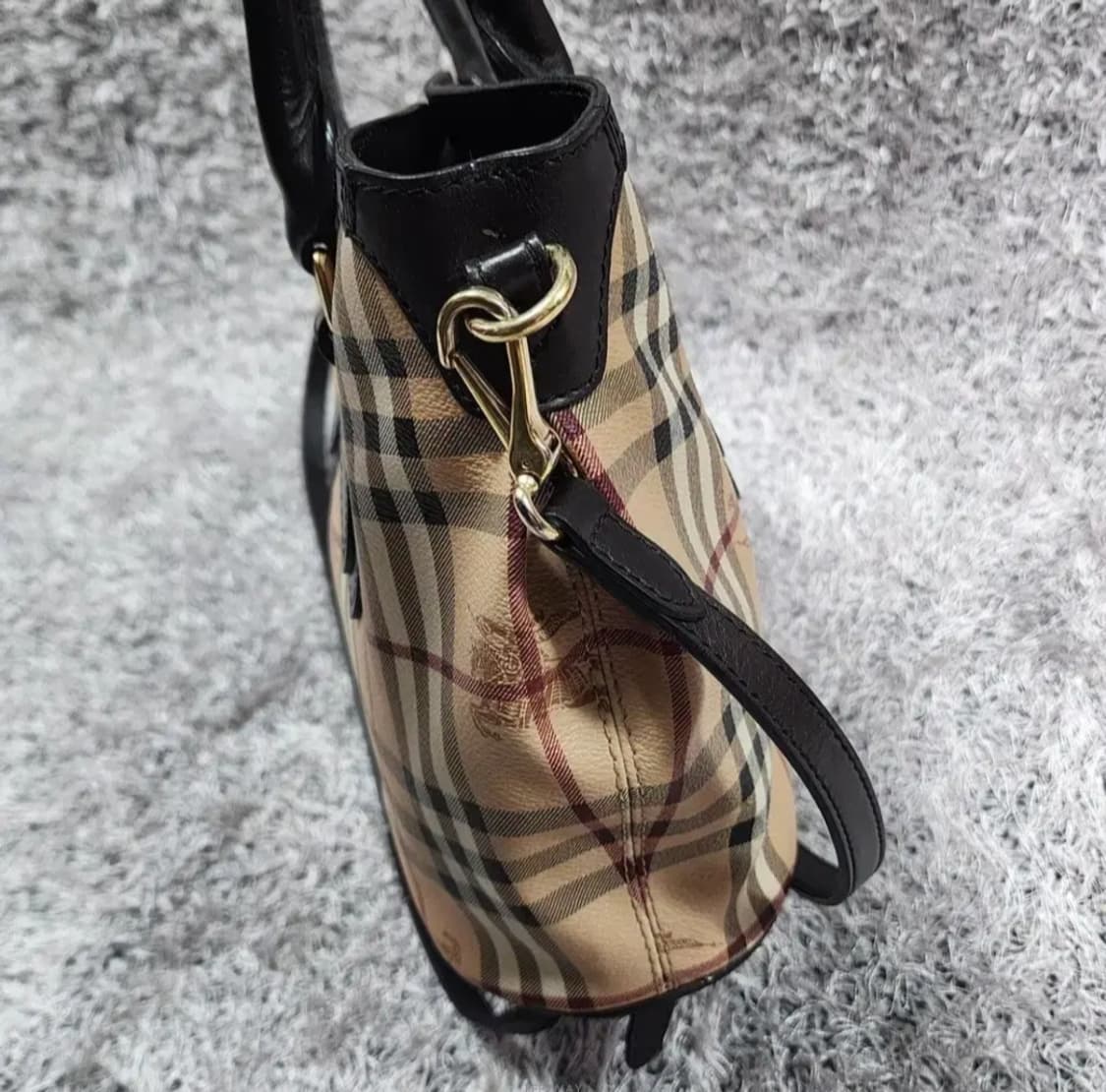 버버리 헤이마켓 체크 토트백 숄더백 상품이미지2