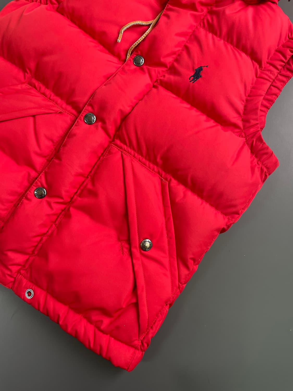 [XS] 폴로 랄프로렌 여성 자수로고 덕다운 패딩 베스트 조끼 상품이미지6