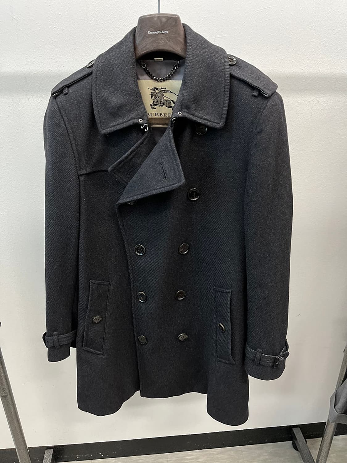 100) 버버리 울 더블코트  상품이미지1