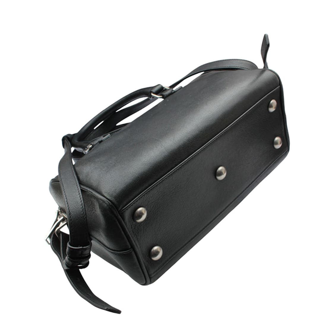 생로랑 블랙 레더 스몰 토트 겸 크로스백 상품이미지4