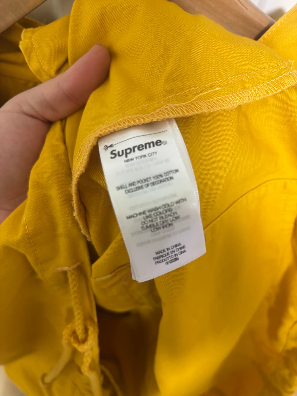 슈프림 아노락 노랑 (m) 상품이미지2