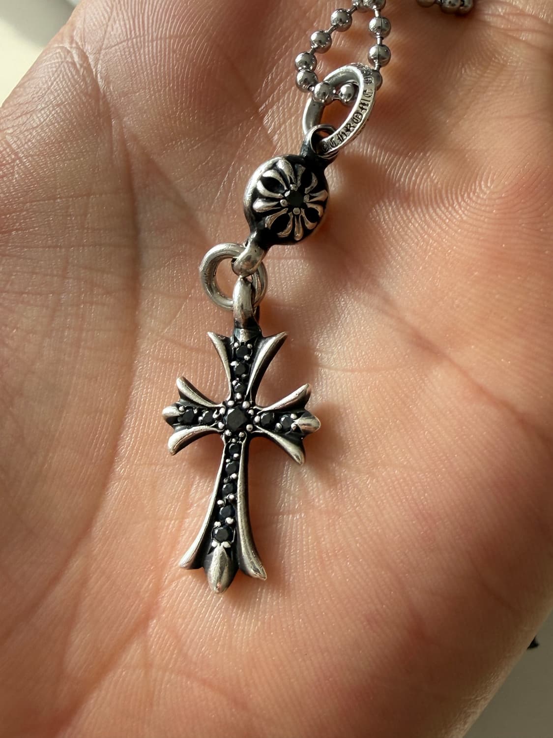 크롬하츠 원볼 타이니크로스 블랙 파베 상품이미지7