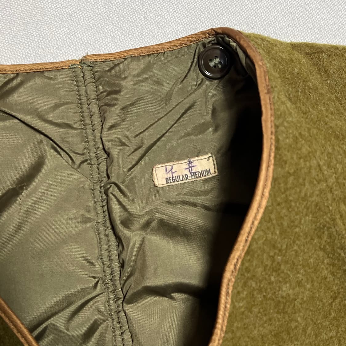 M US 밀리터리 레귤러핏 울 누빔 내피 코트 상품이미지4